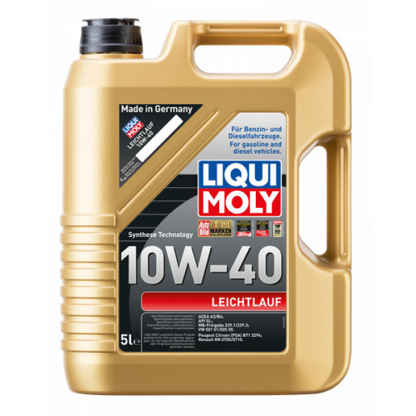 Ulei Liqui Moly Leichtlauf 10W40 5L pentru Citroen, Renault, Peugeot, MB...