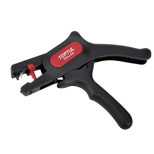Cleste TOPTUL DICA1306 automat pentru decablat fire, dimensiuni 190 mm, capacitate deschidere 0.2-6.0 mm, lame otel, corp fibra de sticla