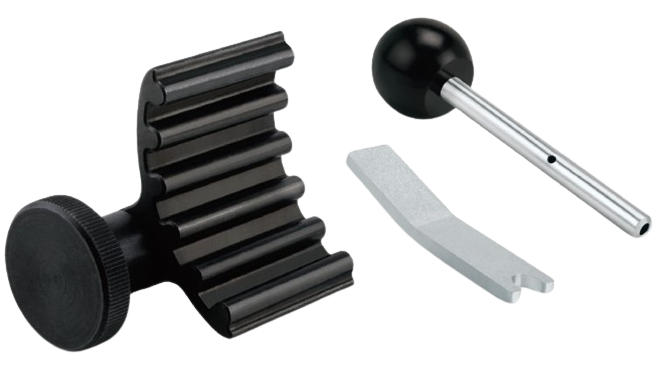 Set JGAR0302 3 piese blocator arbore cotit si curea transmisie TOPTUL, pentru Audi, Volkswagen, Seat, Skoda TDI PD si motoare V6