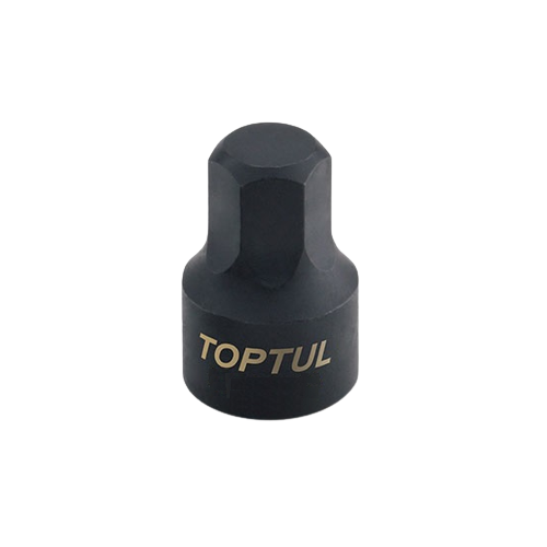 Bit TOPTUL BCDB0806 cu soclu tubular, profil hexagonal 6 mm, prindere 1/4 inch, lungime 19.5 mm, crom molibden