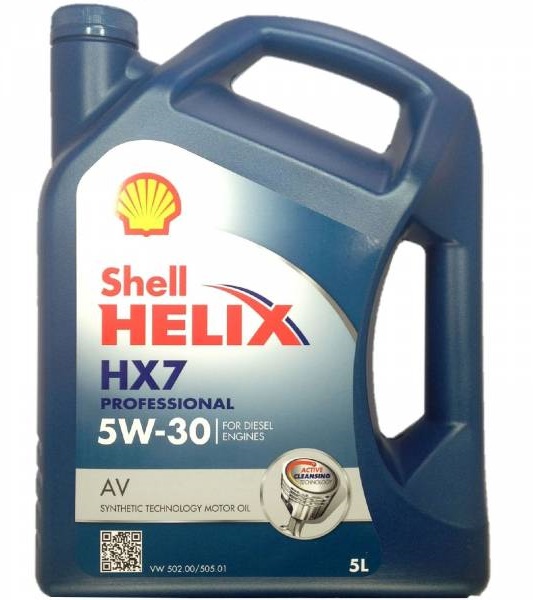 Ulei motor SHELL Helix HX7 Professional AV 5W30 SHEN0084, 5 litri, sintetic pentru VW, Audi