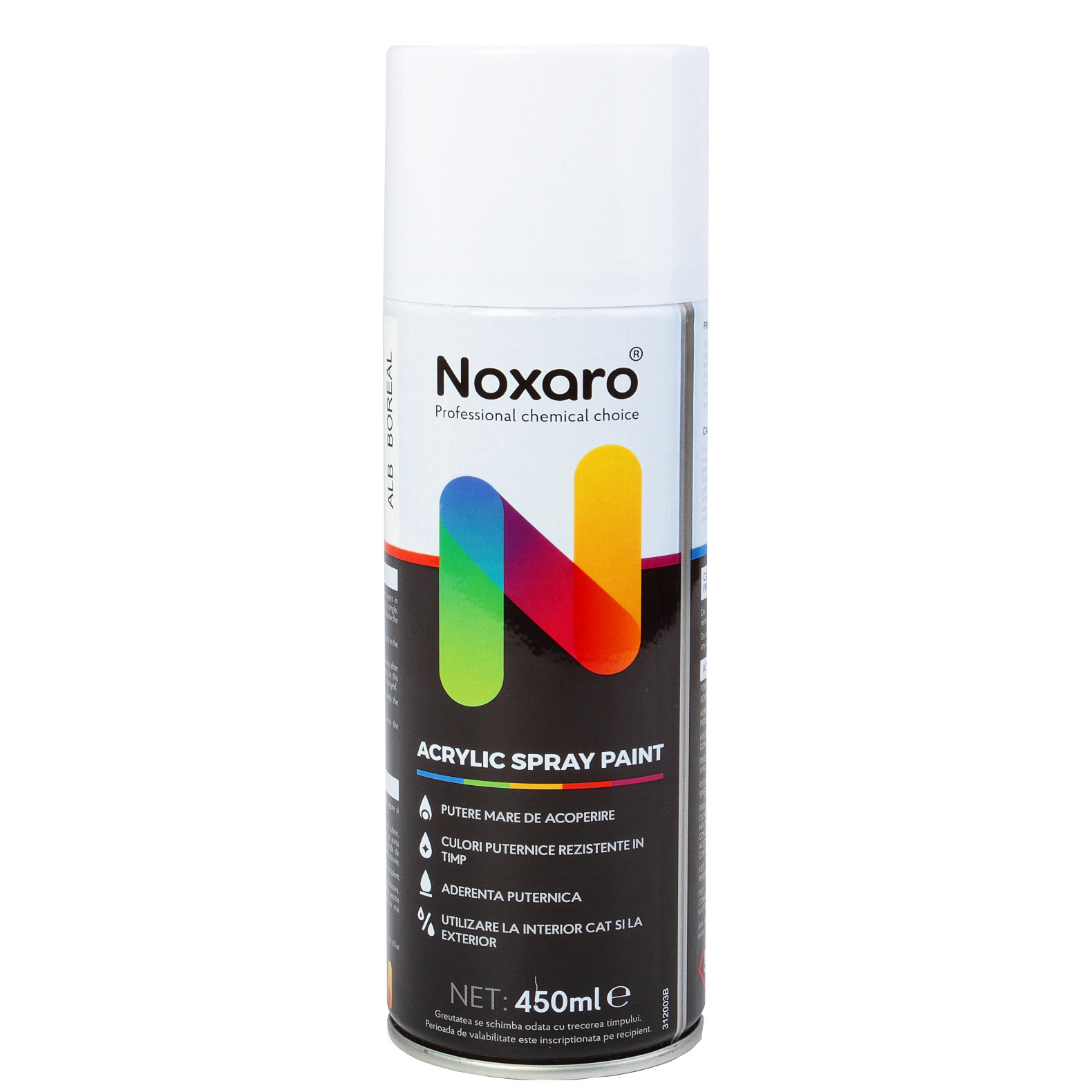 Vopsea Alb Boreal spray 450 ml
