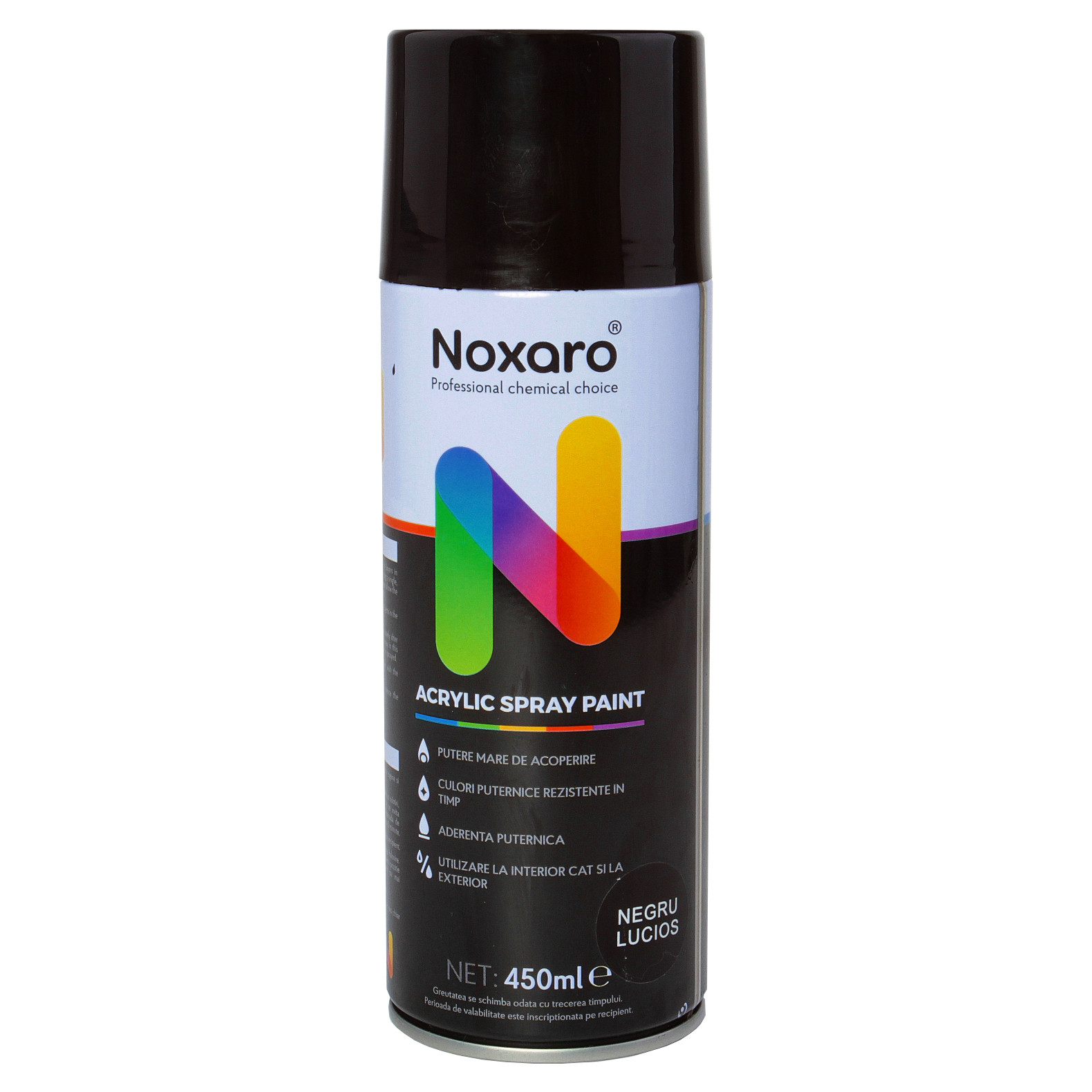 Vopsea spray Negru Lucios 450 ml