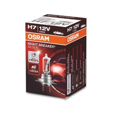 Bec 12 V, H7 55 W Night Breaker Silver +100, OSRAM 64210NBS