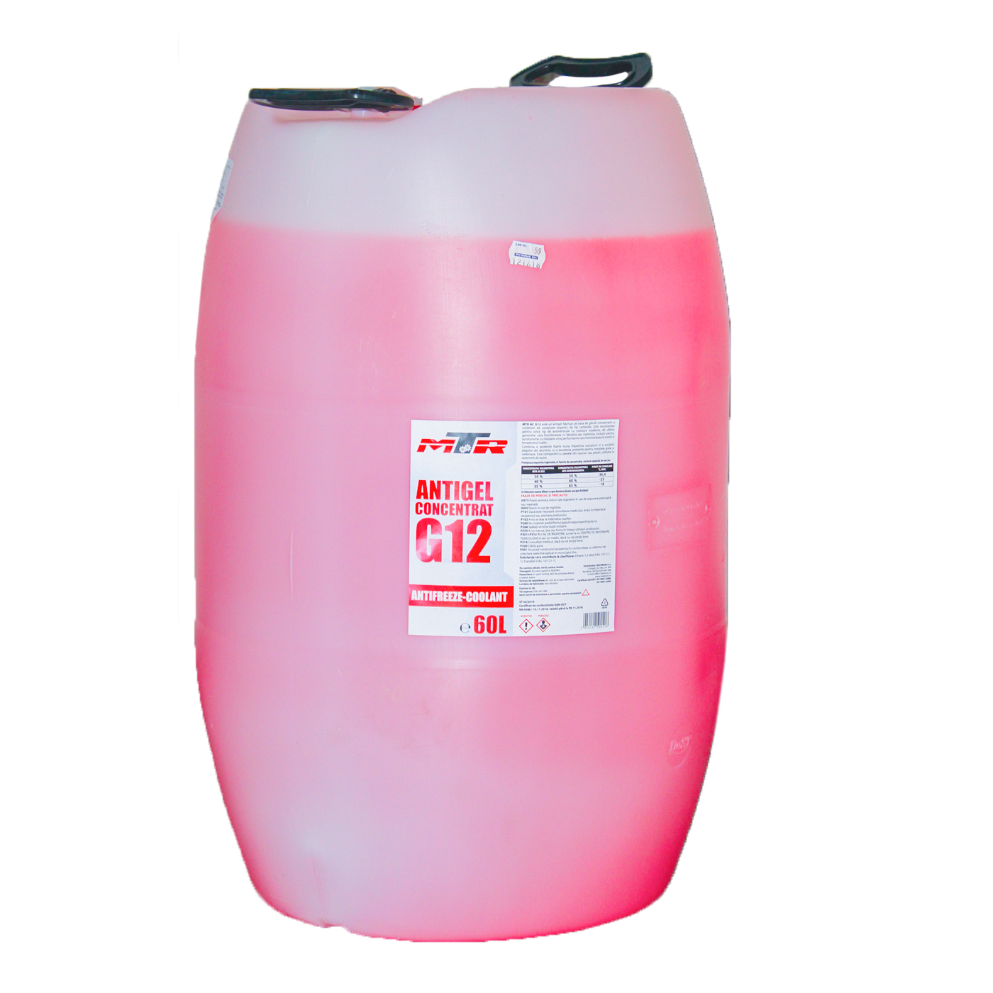 Antigel MTR Rosu G12 concentrat (-36°C) 60L