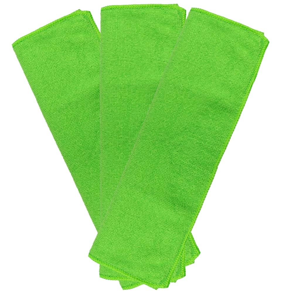 Set lavete microfibra JBM 53221, 36 x 36 cm, din poliester, albastru (3 bucăți)