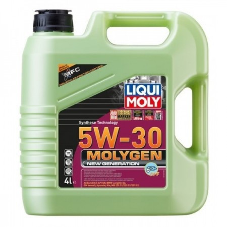 Ulei Liqui Moly Molygen New Generation 5W30 DPF (21225) 4L pentru Fiat, BMW, Kia, Opel...
