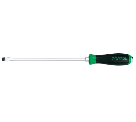 Șurubelniță dreaptă TOPTUL FALB1025, dimensiuni 1.6x10 mm, lungime totală 375 mm, lungime activă 250 mm, mâner ergonomic, aderent
