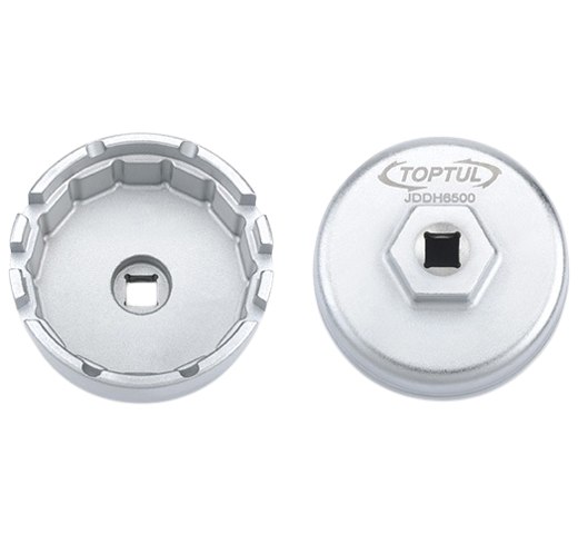 Cheie ulei pentru flitru TOPTUL JDDH6500, antrenor patrat 3/8 inch/ 27 mm, diametru 64.5 mm, 14 dinti pentru TOYOTA