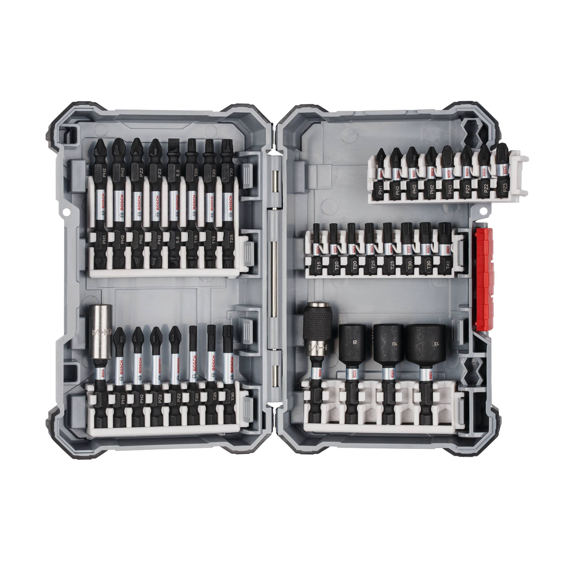 Set 36 accesorii insurubare cu impact, Bosch Control Impact