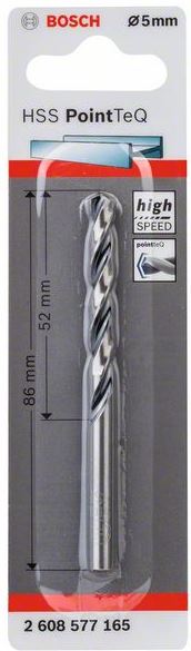 Burghiu HSS PointTeQ spiral de 5,0 mm