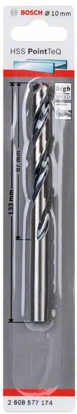 Burghiu HSS spiral PointTeQ de 10,0 mm