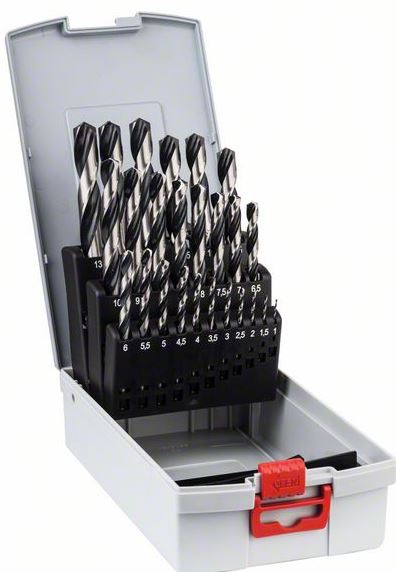 Set de 25 de burghie spirale PointTeQ ProBox HSS