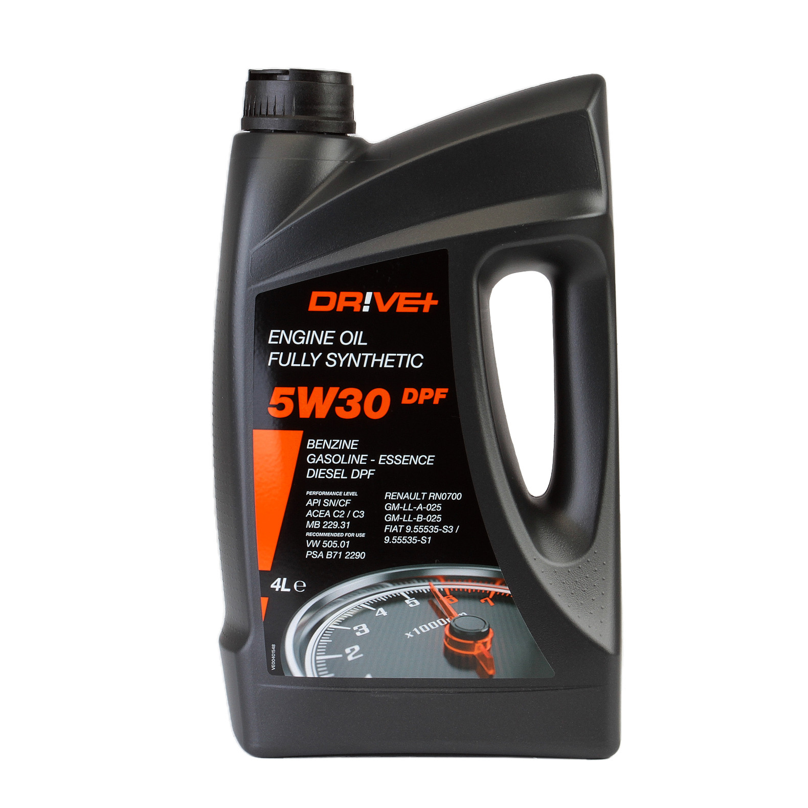 Ulei Drive+ motor 5W30 DPF 4L pentru Fiat, Renault, Opel, MB...