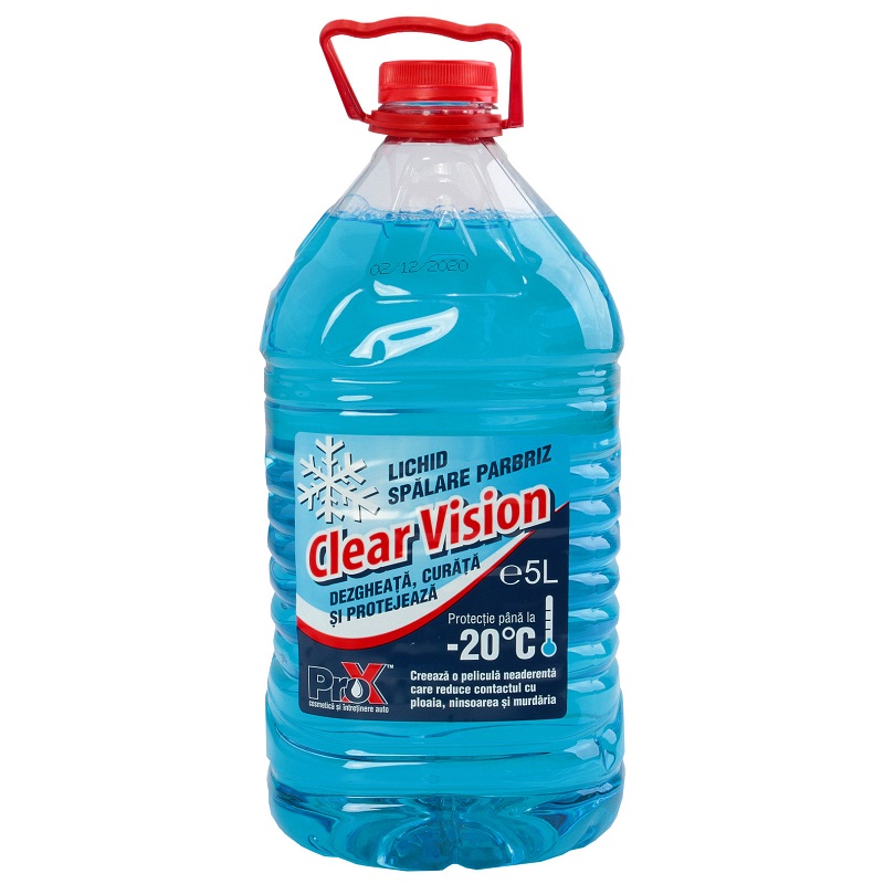 Lichid de parbriz PROX Clear Vision CS275ETAN5L pentru iarna, diluat, 5 litri, -20 Celsius