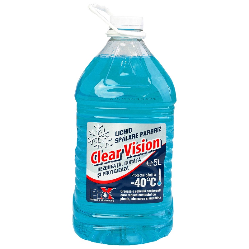 Lichid de parbriz PROX Clear Vision pentru iarna CS276ETAN5L, diluat, 5 litri, -40 Celsius