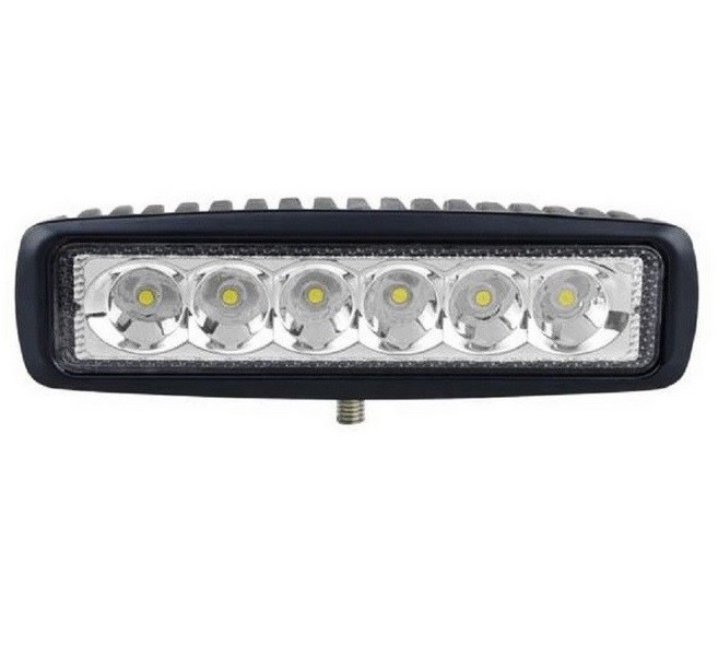 Proiector LED Offroad Auto 18W/12V-24V, 1320 Lumeni, Lungime 16 cm, Flood Beam 60 Grade