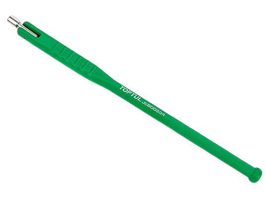 Cheie TOPTUL JEBD0234 pentru ventil roți, lungime 335 mm, cap pivotabil 180 grade, mâner plastic
