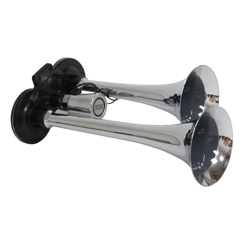 Claxon cu 2 trompete 12/24V