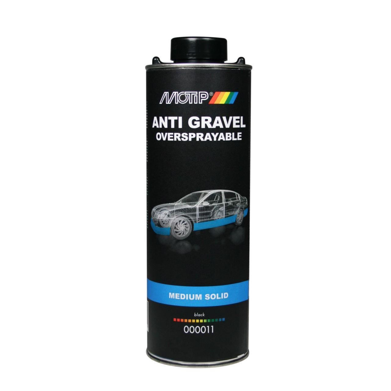 Siguranță antifonare negru - 1000 ml MOTIP Anti-Gravel (Stone Chip)
