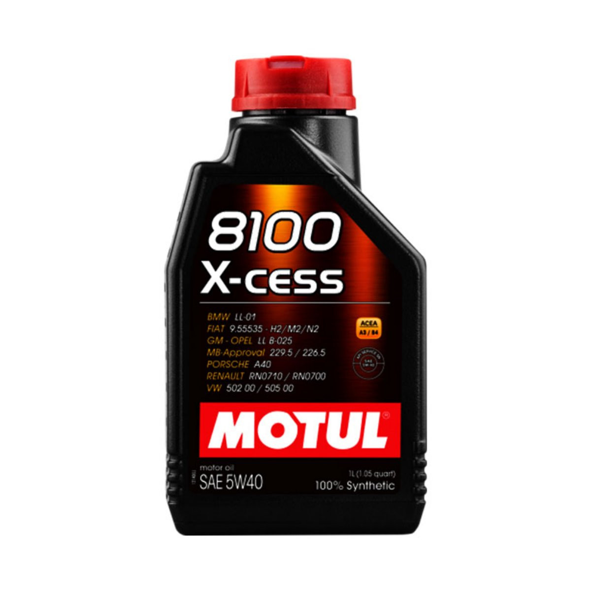 Ulei Motul 8100 X-Cess 5W40 1L pentru motor Fiat, BMW, OPEL, Renault...