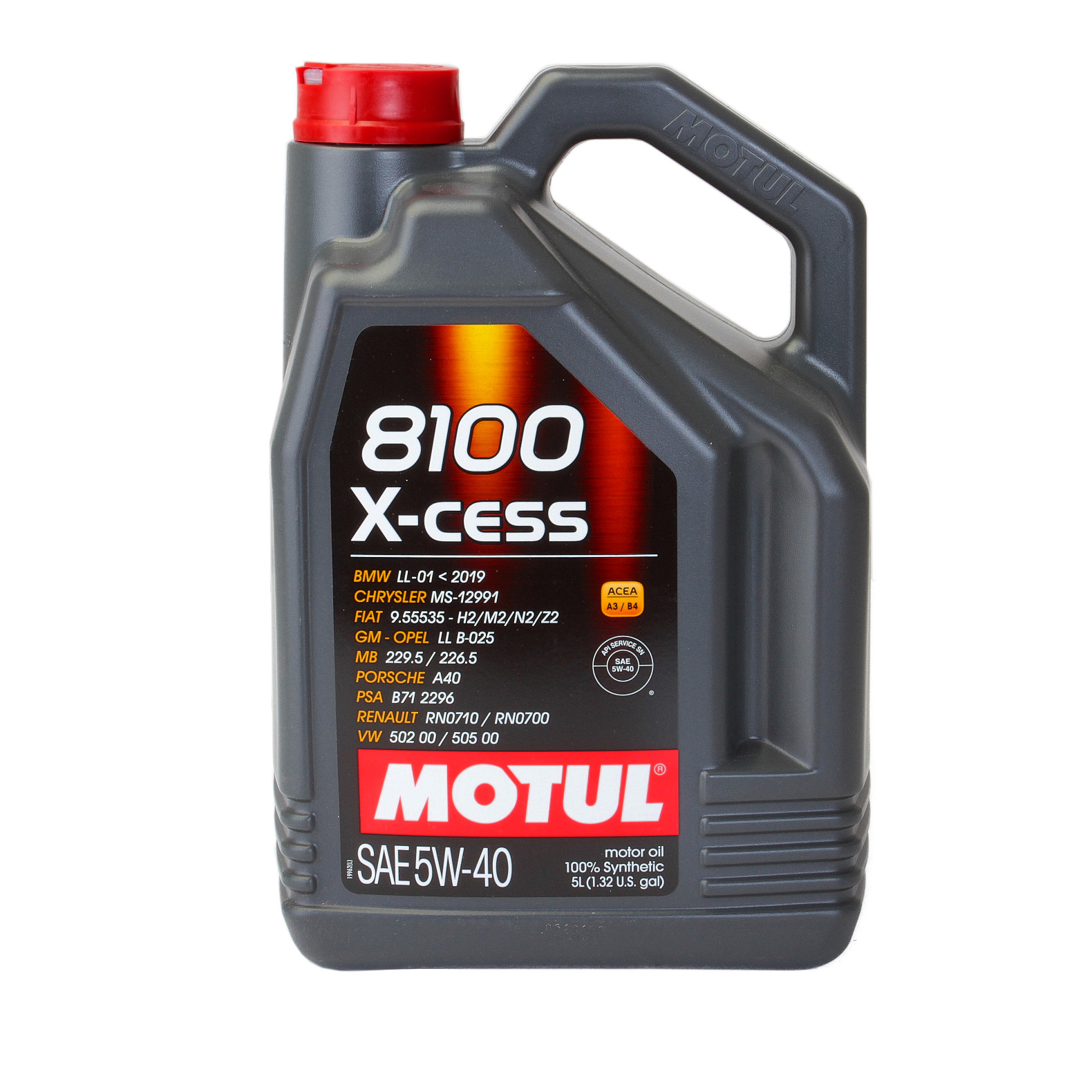 Ulei Motul 8100 X-Cess 5W40 5L pentru motor Fiat, BMW, OPEL, Renault...
