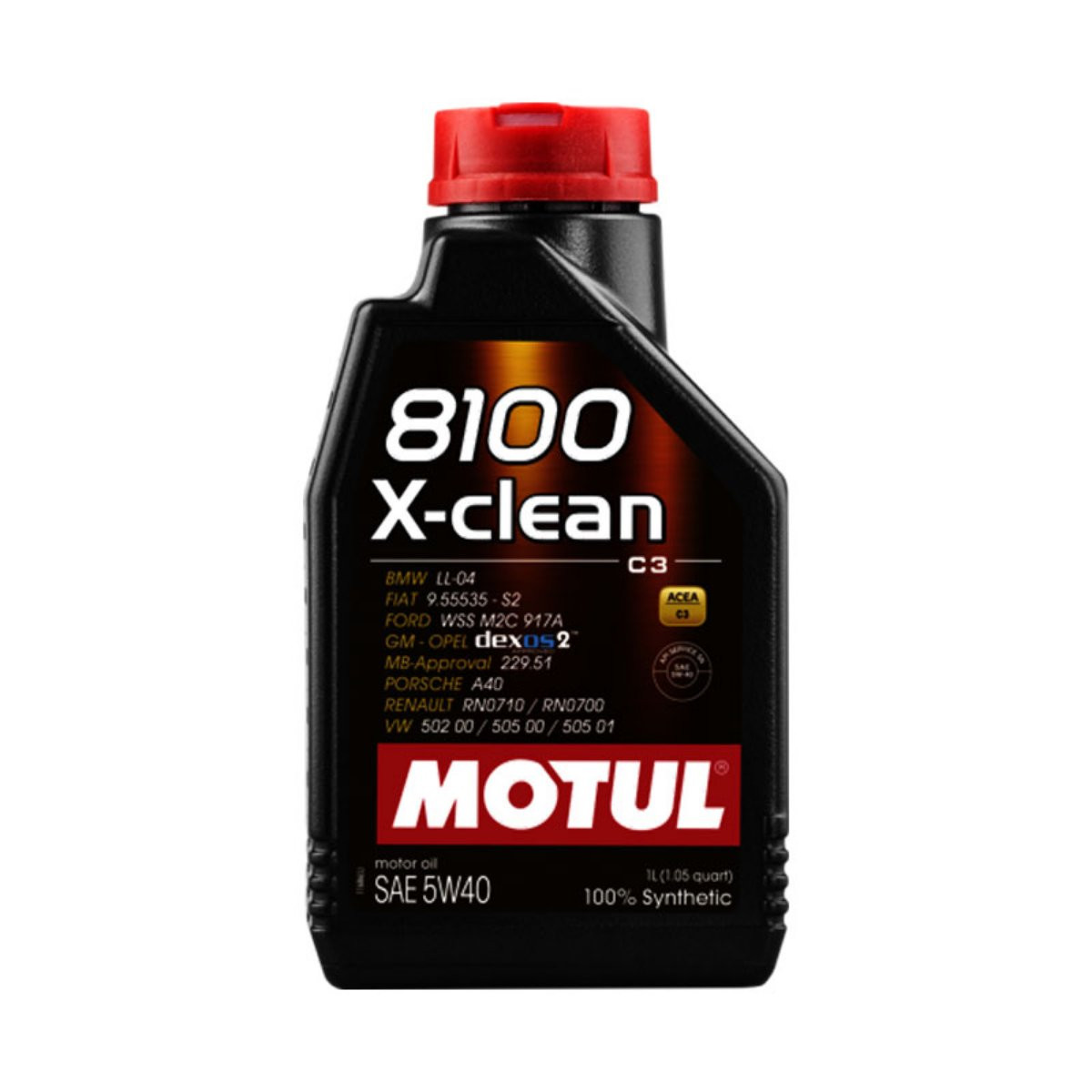 Ulei Motul 8100 X-Clean 5W40 1L pentru Fiat, BMW, OPEL, PORSCHE...
