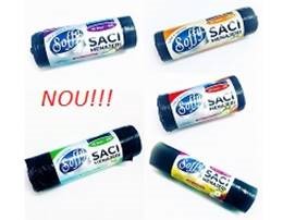 Saci LDPE menaj 35L 15 buc/rola