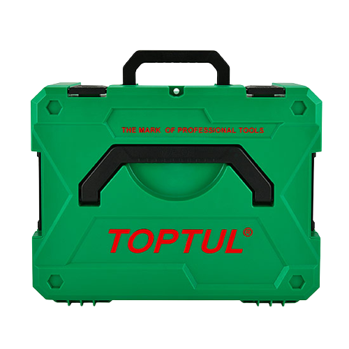 Cutie TOPTUL TBBE0201 pentru scule, interconectabilă, dimensiuni 412x322x163 mm, volum 13.5 litri, cu mânere, închidere lacăt, din ABS