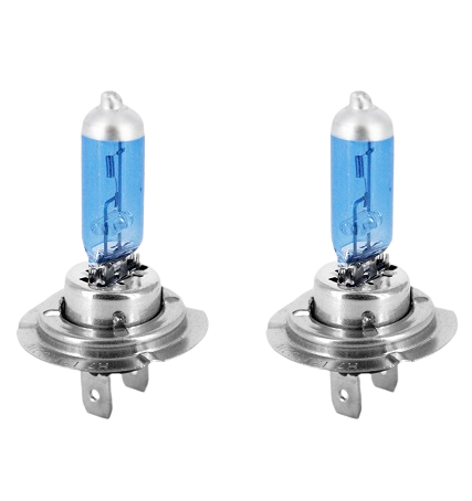 Set 2 becuri CARPRISS pentru far faza lunga 70721063, H7, 12V, 55W, PX26d, imitatie xenon, +60 intensitate luminoasa