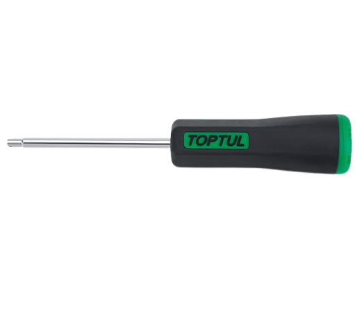 Șurubelniță TOPTUL JEBB0105 pentru ventil anvelope, lungime 150 mm, cuplu 0.45 Nm, mâner aderent