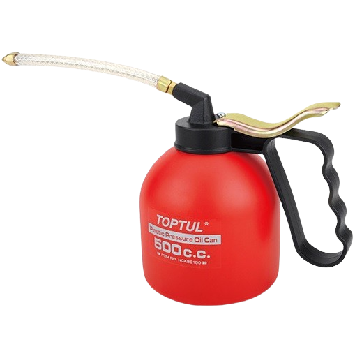 Pompita TOPTUL NCAB0150 de ulei pentru lubrifiere, capacitate 500 CC, furtun flexibil, lungime furtun 135 mm