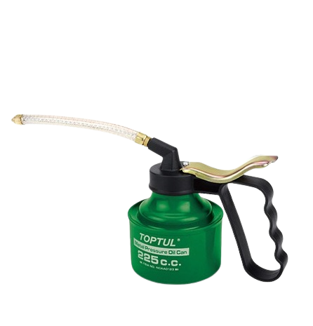 Pompa manuala pentru ulei, TOPTUL NCAA0123, capacitate 225 cc, furtun flexibil 135 mm, recipient metalic