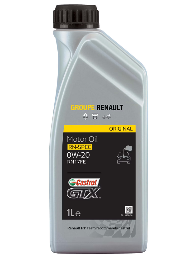 Ulei RENAULT-CASTROL GTX RN17FE 0W20 7711943672, volum 1 litru, pentru motoare benzina si diesel