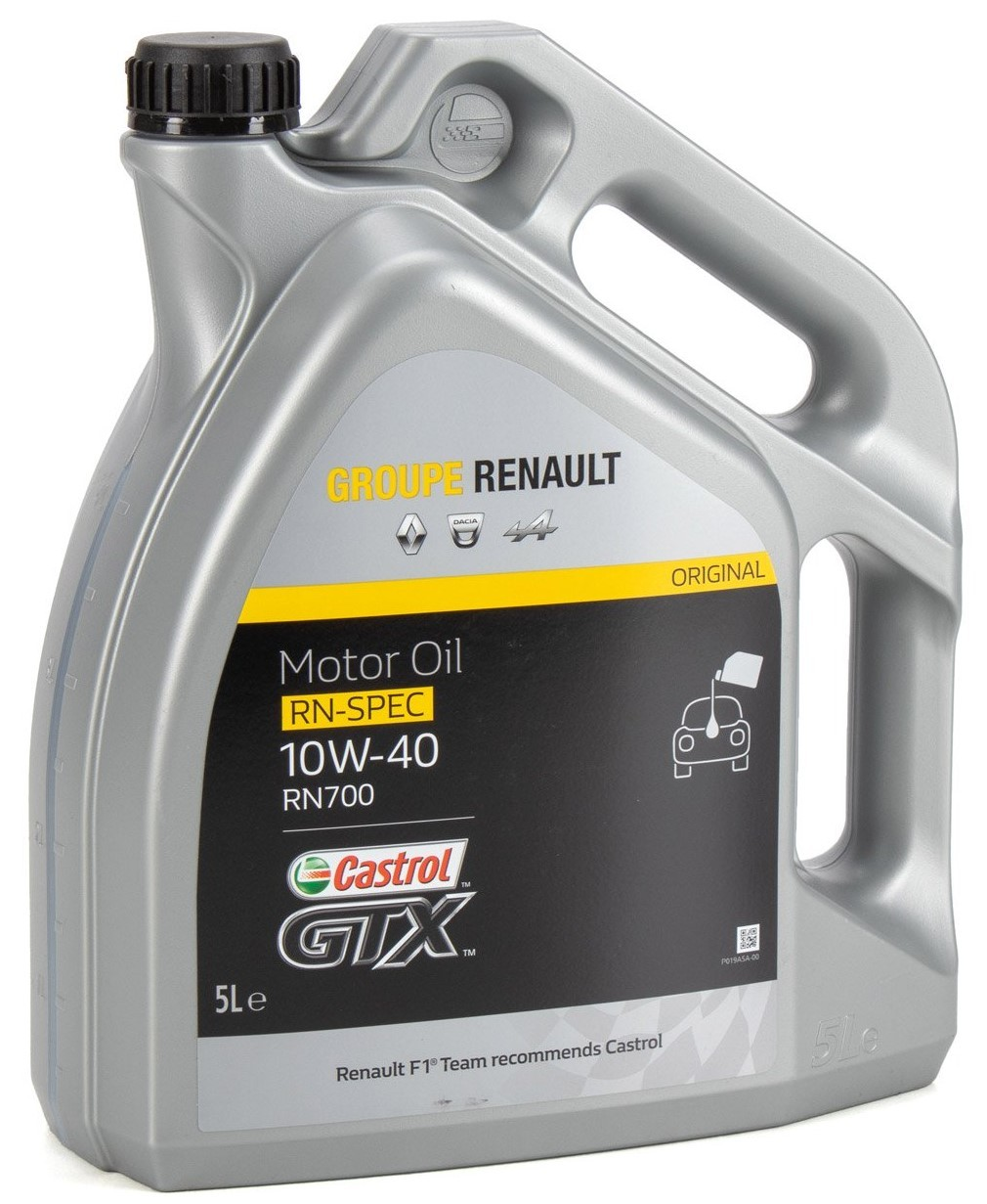 Ulei motor GTX RENAULT-CASTROL RN700 10W40 7711943678, volum 5 litri, semi sintetic, pentru motoare benzina/diesel fara DPF