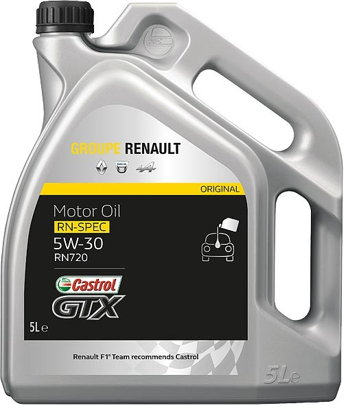 Ulei RENAULT-CASTROL GTX RN-SPEC 5W30 RN 720 7711943687, volum 5 litri, sintetic, benzina si diesel