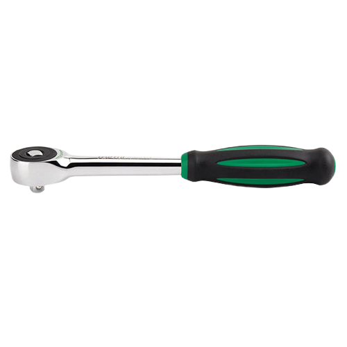 Antrenor cu clichet TOPTUL CJTV1629, 60 dinti, antrenor patrat 1/2 inch, lungime 290 mm, maner rotativ 360 grade, finisaj lucios