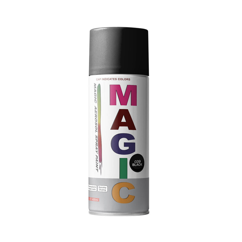 Magic - Negru Lucios Vopsea Spray 039 450 ml