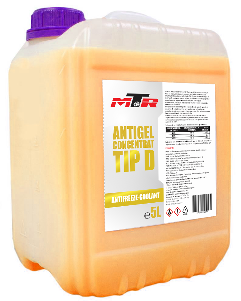 Antigel MTR Galben Tip D Concentrat (-36°C) 5L