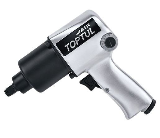 Pistol TOPTUL KAAA1660B pneumatic cu impact, cuplu maxim 813 Nm, antrenor pătrat 1/2 inch, cuplă aer 1/4 inch, presiune de funcționare 6.2 bar