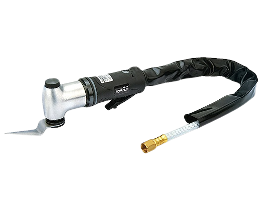 Fierestrau TOPTUL KBHA0120 pneumatic pentru adeziv parbriz, 20000 oscilatii/min, cupla aer 1/4 inch, lungime 195 mm, presiune functionare 6.2 bar