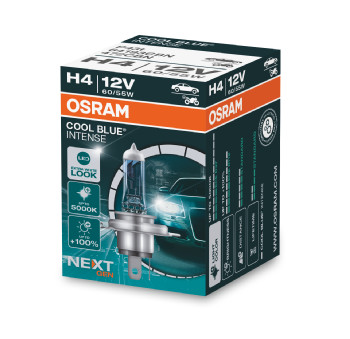 Bec Osram far faza lunga 12 V, H4 60/55 W Cool Blue Intense Nextgen 64193CBN