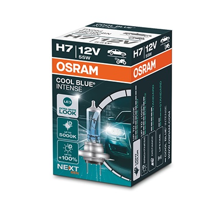 Bec OSRAM far faza lunga 12 V, H7 55 W Cool Blue Intense Nextgen 64210CBN