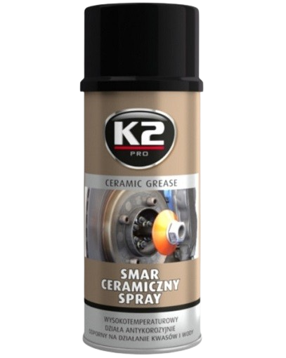 Spray vaselină ceramică lubrifiant K2 CERAMIC GREASE W124, 400 ml