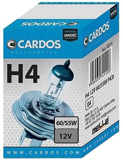 Bec LED K2 Cardos AH416, H4, 12V, 60/55W, P43t