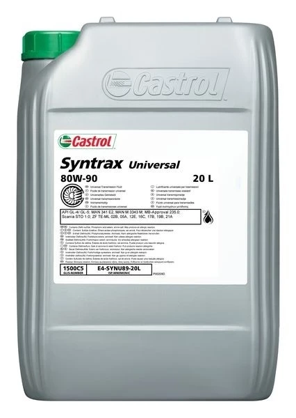 Ulei CASTROL Transmax Univ LL 80W90 20L pentru cutie manuala MB, MAN