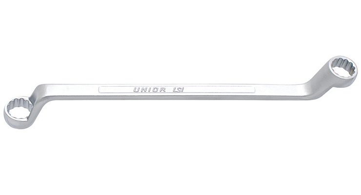 Cheie UNIOR 600526, inelara cotita, dubla, deschidere 20x22 mm, lungime 295 mm, crom vanadiu