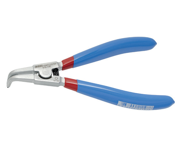 Cleste inele de siguranta exterioare UNIOR 621198, varf indoit 90 grade, deschidere 40 - 100 mm, lungime 220 mm, manere aderente
