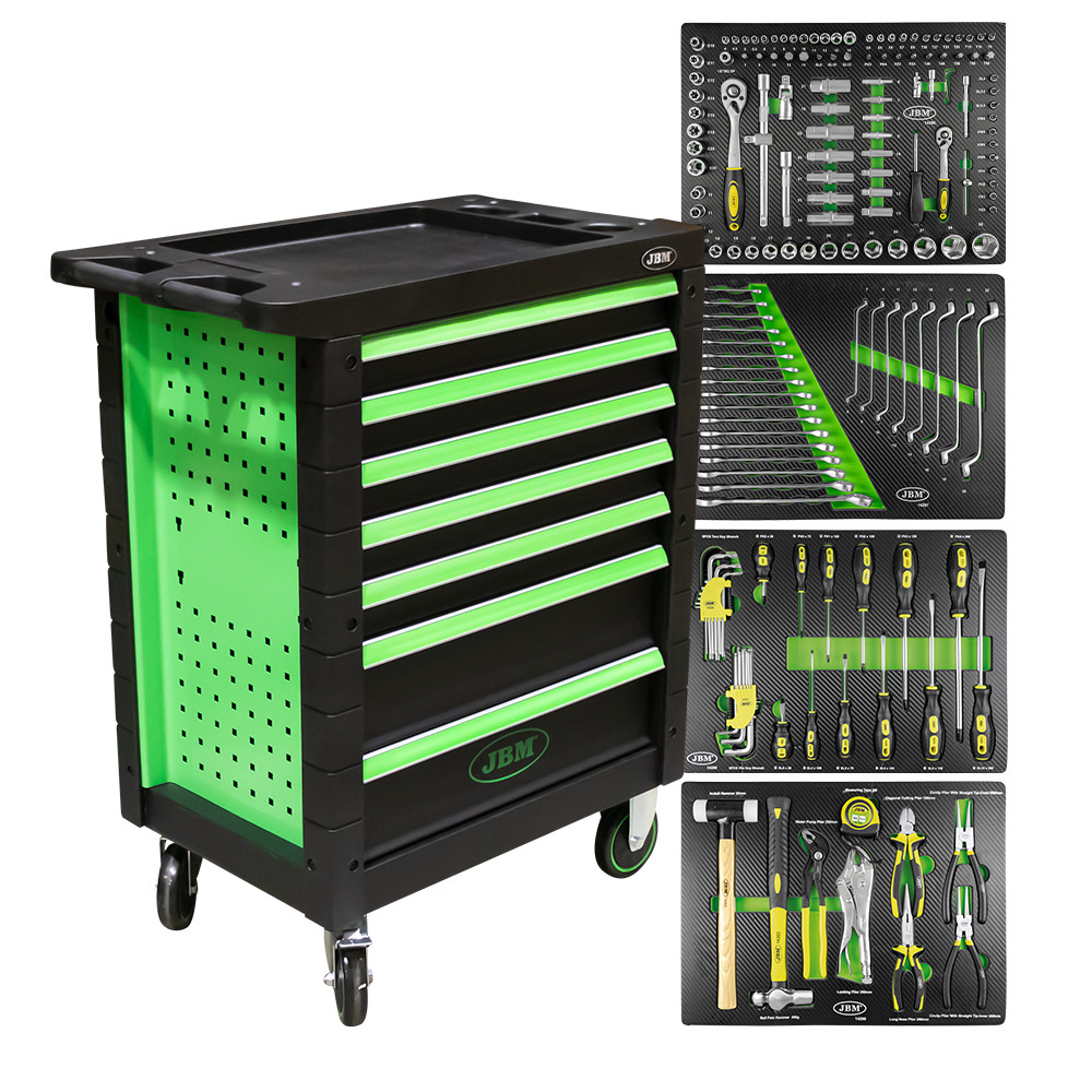 Dulap cu 7 sertare dotat cu 172 unelte pentru scule