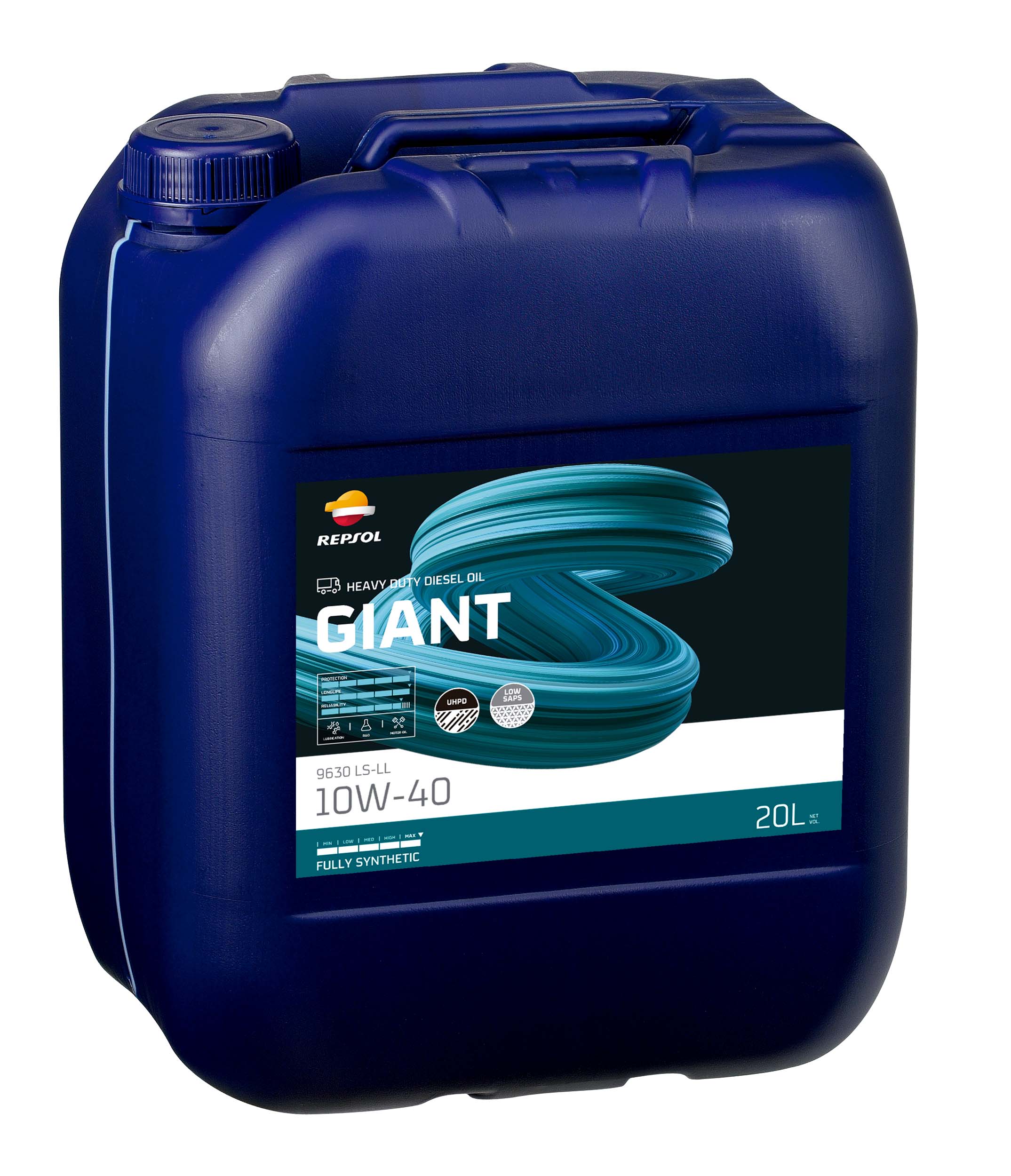 Ulei Repsol GIANT 9630 LS-LL 10W40 20L pentru VOLVO, RENAULT, MB, MAN